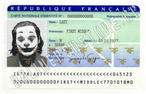 france id card editable psd template free download