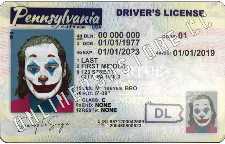 pa drivers license barcode image