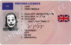 uk driving license template photoshop
