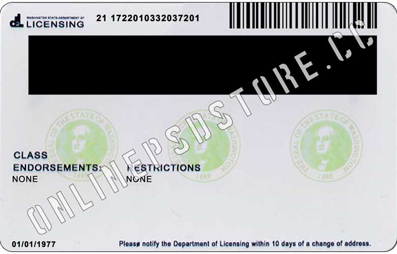 washington state driver license templates