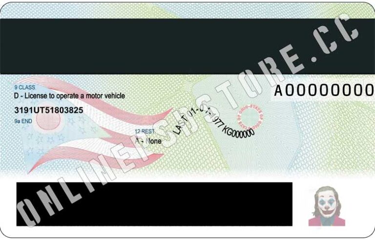 ohio drivers license template free