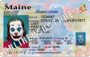 free maine drivers license template photoshop